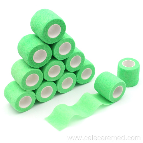 Colored Self-Adhesive Non-Woven Cohesive Bandage